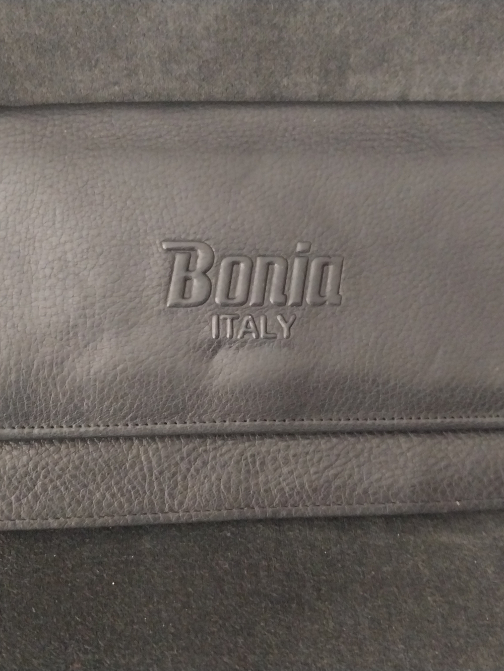 Bonia Italy Black Leather Clutch Wristlet